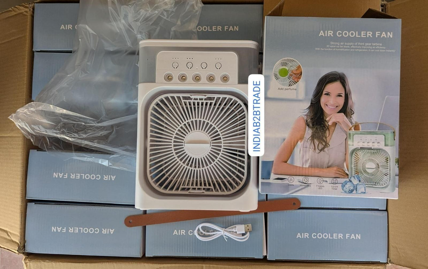🔥 Multifunction Water Spray Mist Fan – Portable Mini Air Cooler