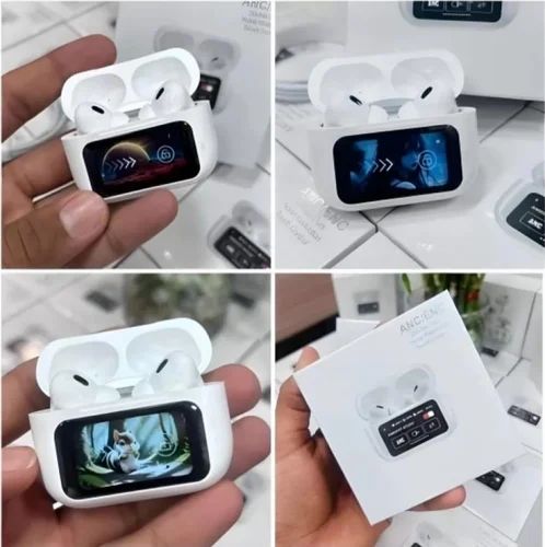 AirPods Pro 2 Touch Screen Display Wireless Earbuds with ANC & Smart Case (Premium Sound + Long Battery)