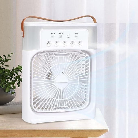 🔥 Multifunction Water Spray Mist Fan – Portable Mini Air Cooler