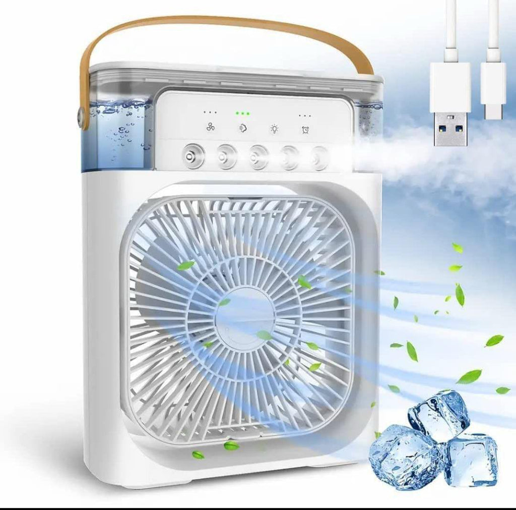 Portable Mini Air Cooler – Personal Cooling Fan with USB Power | Instant Relief from Heat
