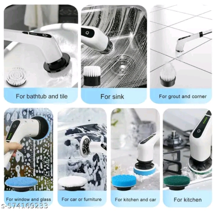 360° Electric Spin Scrubber – Powerful Cordless Cleaning Brush for Bathroom & Kitchen